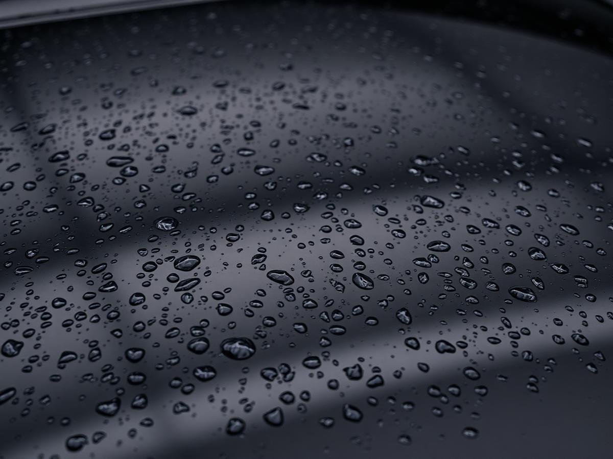 Water beading on freshly sealed paint after an OKC detail